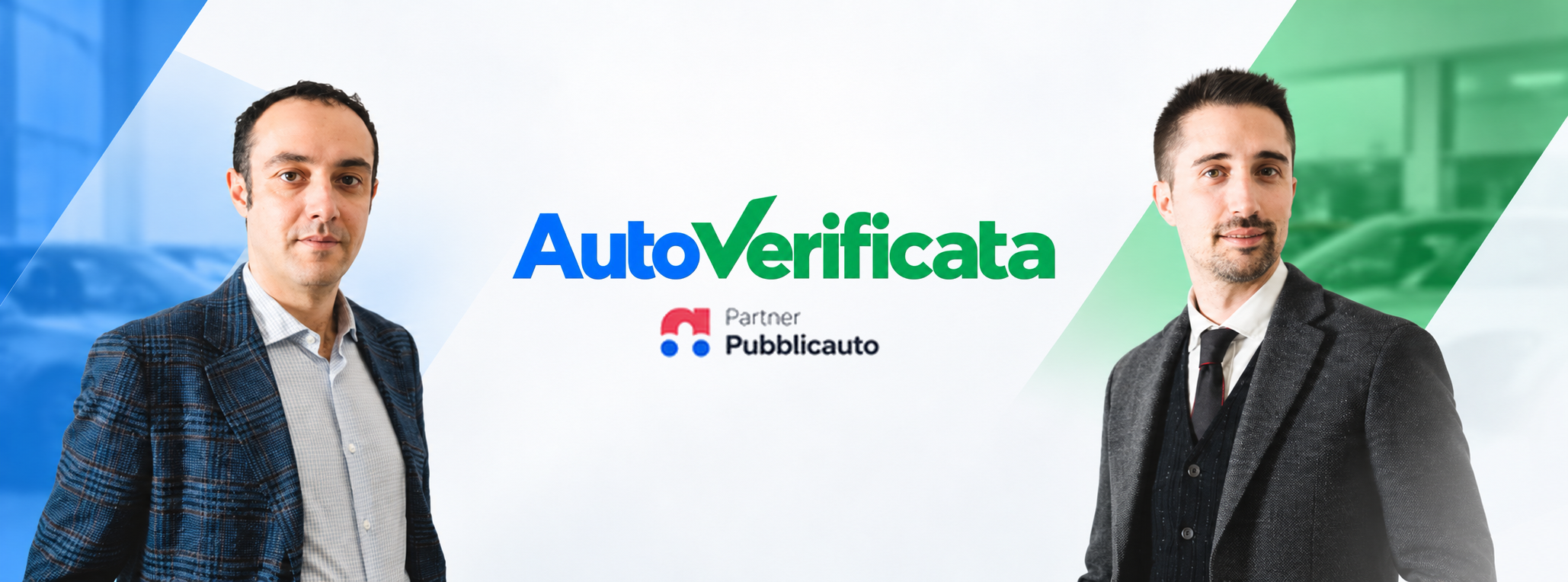 I due venditori di AutoVerificata, partner Pubblicauto